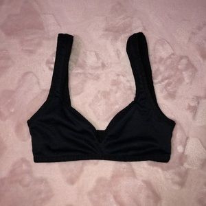 For Love and Lemons Black Sports Bra